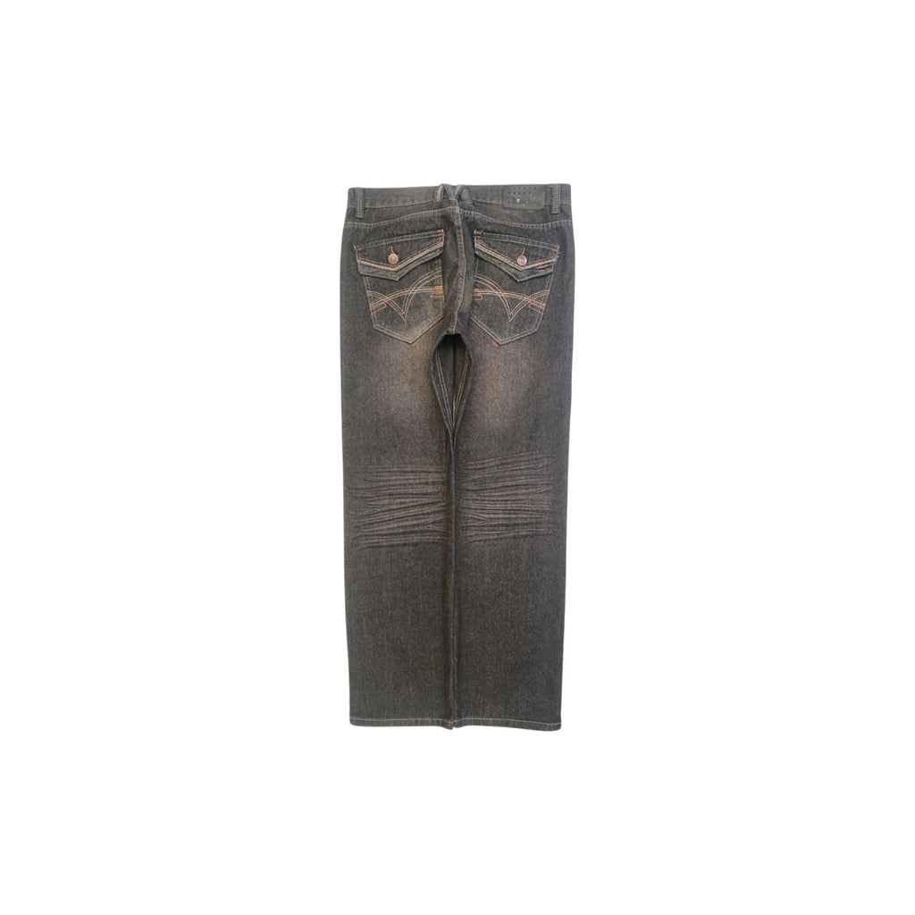 Most OFCL Y2K Men's Straight Leg Denim Jeans Grey W36 L32
