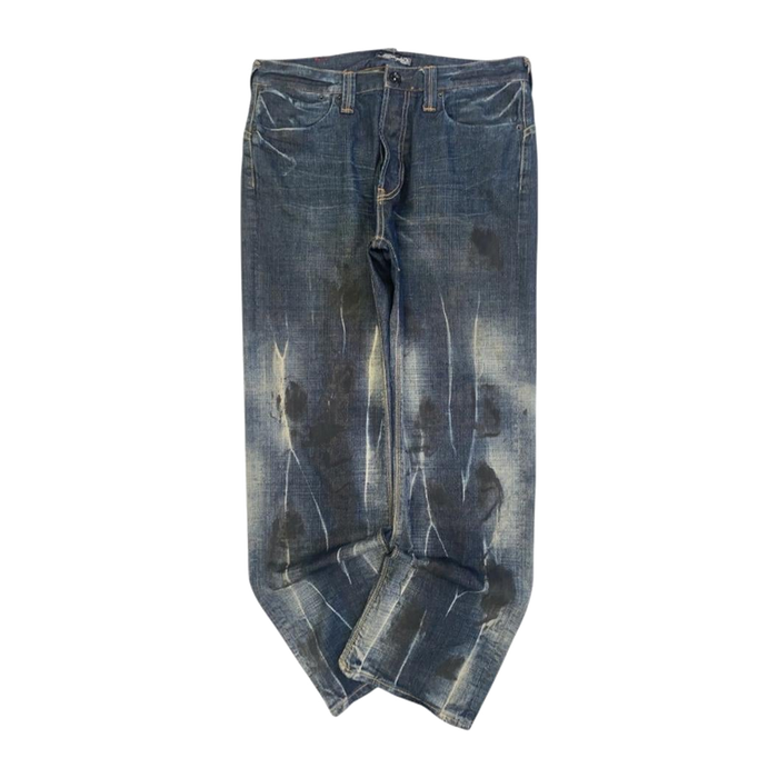 ED HARDY Y2K Distressed Wash Denim Jeans W34 L32