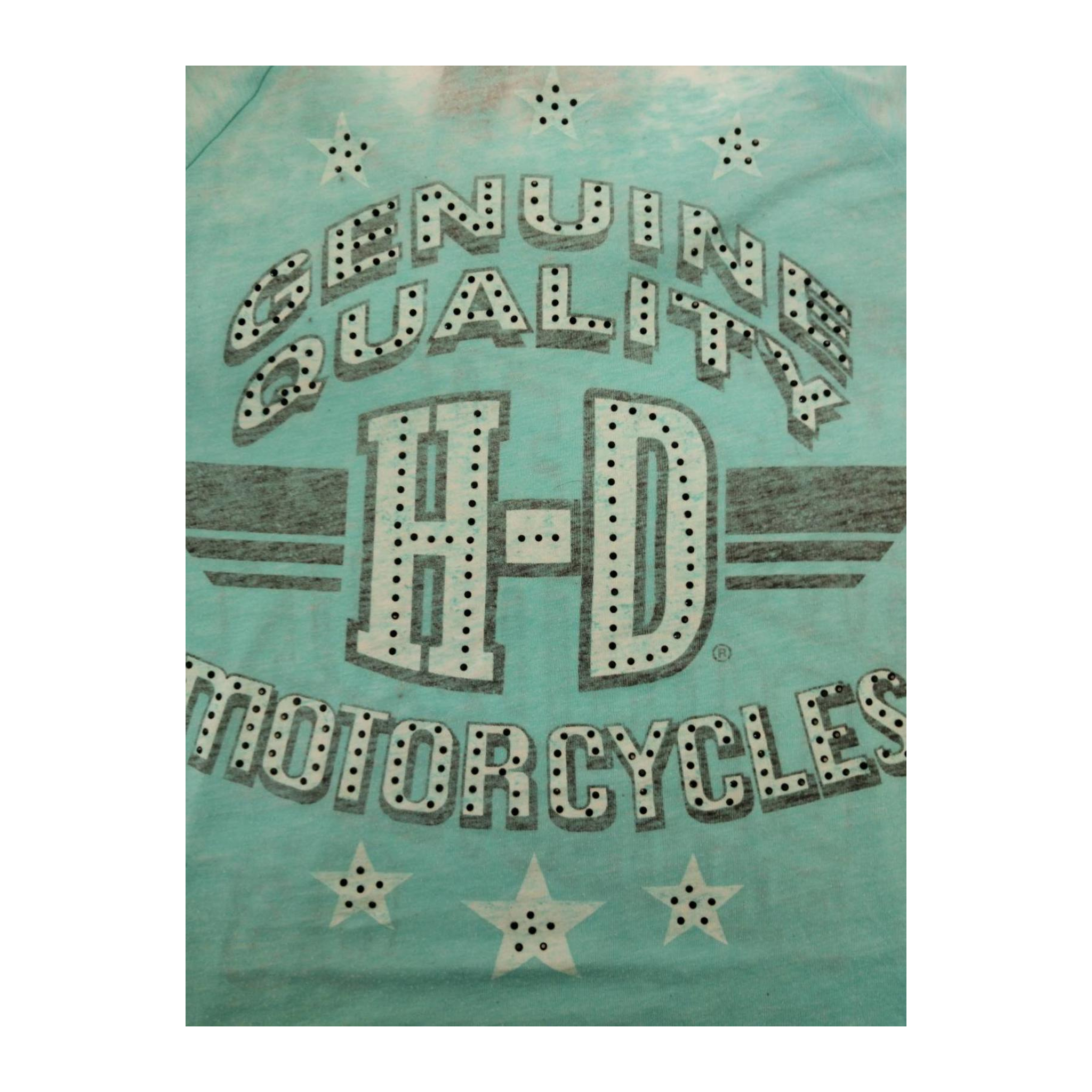 1599 Harley Davidson Passion and Pride Women's Short Sleeve T Shirt Turquoise 2XL