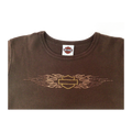 1700 Harley Davidson Logo Short Sleeve T Shirt Brown 2XL