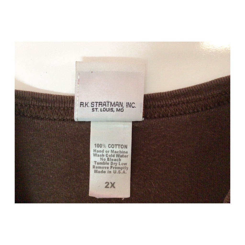 1700 Harley Davidson Logo Short Sleeve T Shirt Brown 2XL