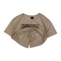 1593 Harley Davidson American Flag Short Sleeve T Shirt Beige 2XL