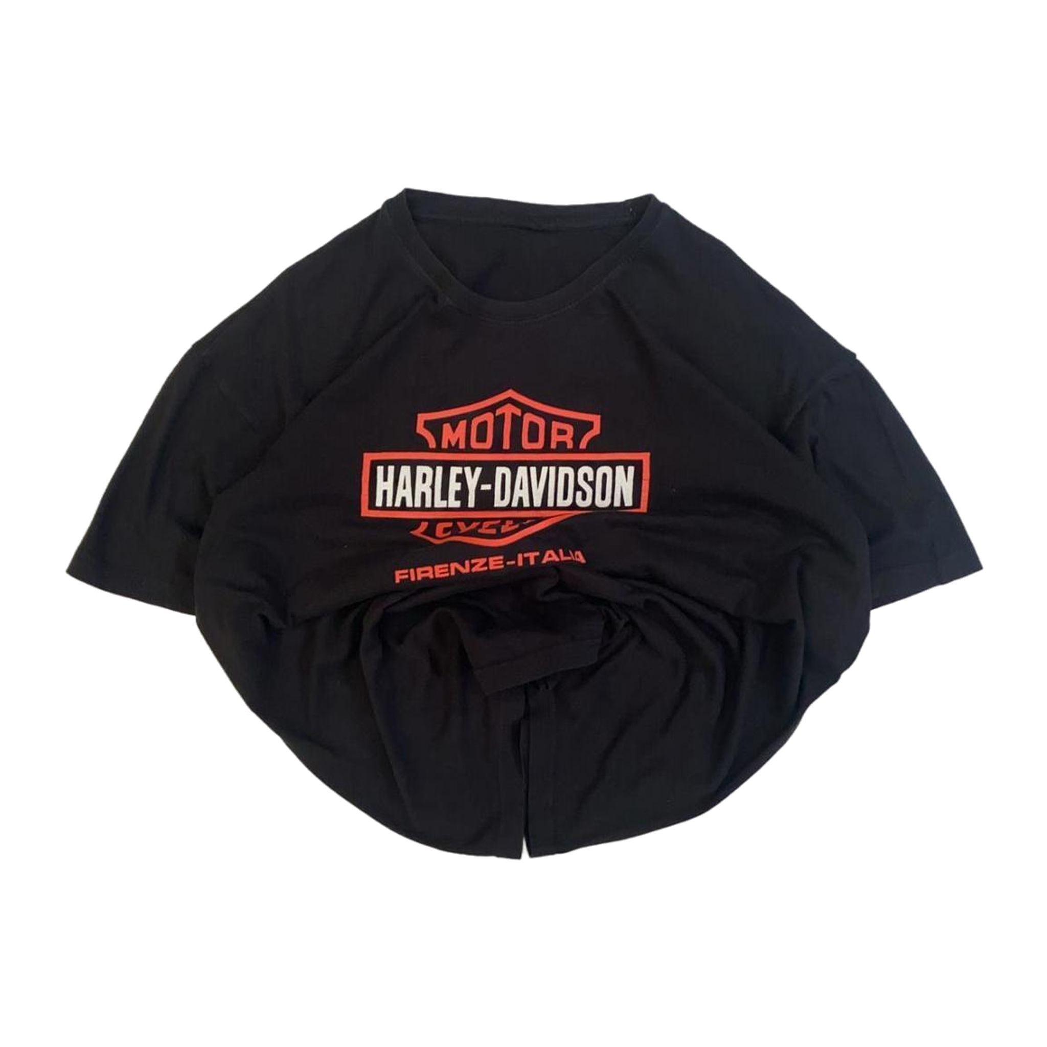 1703 Harley Davidson Logo Graphic Short Sleeve Men's T Shirt Black XL