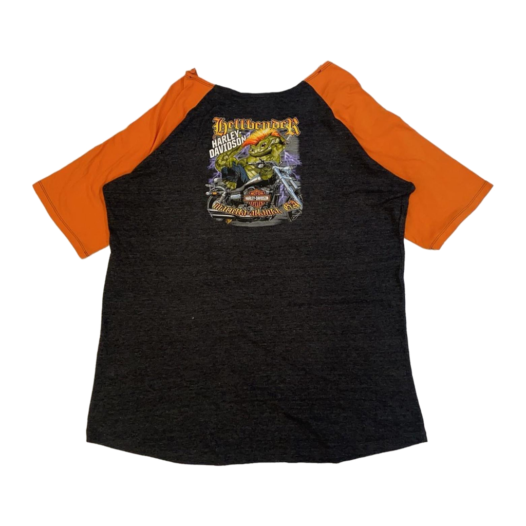 1705 Harley Davidson Hellbender Men's Short Sleeve Baseball T Shirt Black 3XL