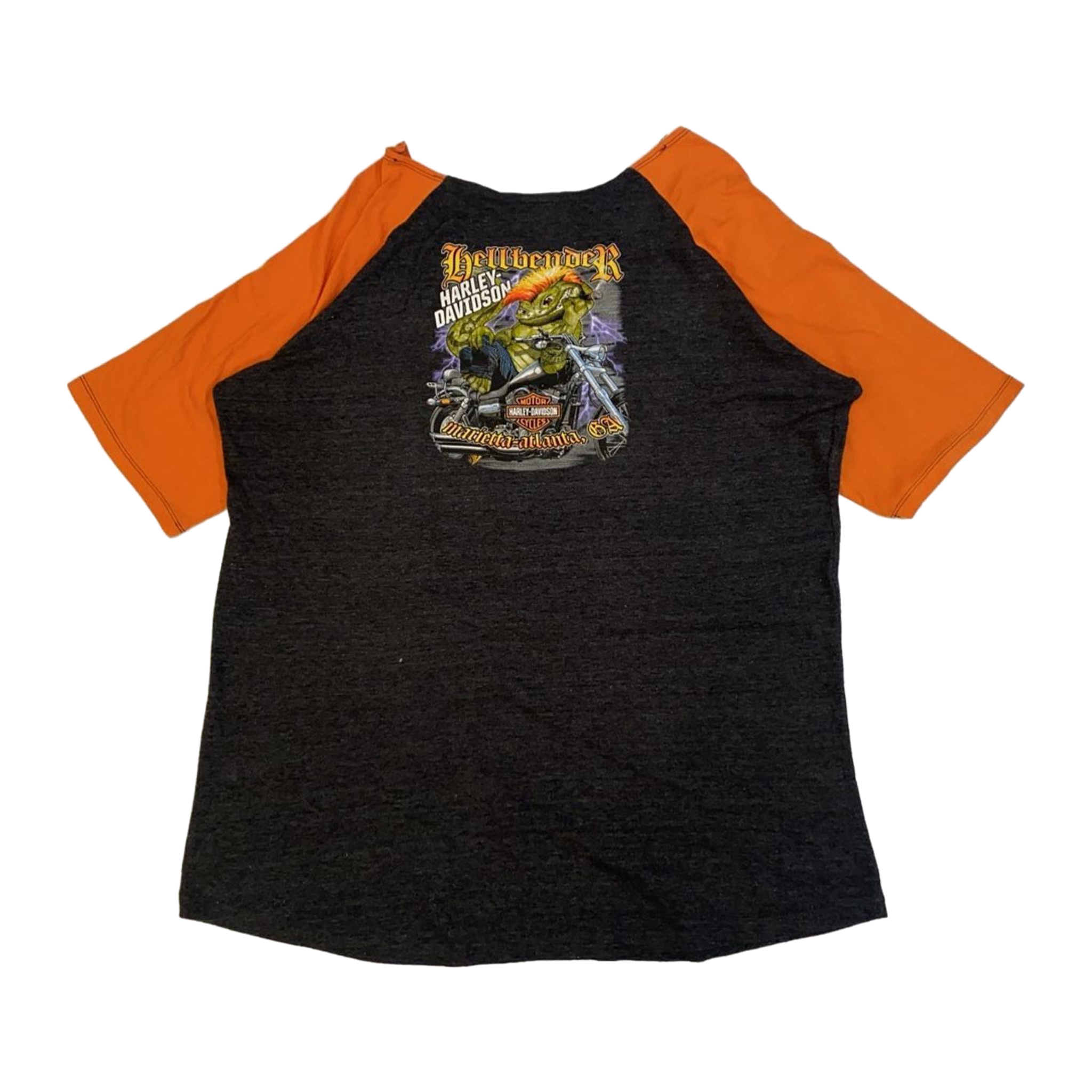 1705 Harley Davidson Hellbender Men's Short Sleeve Baseball T Shirt Black 3XL