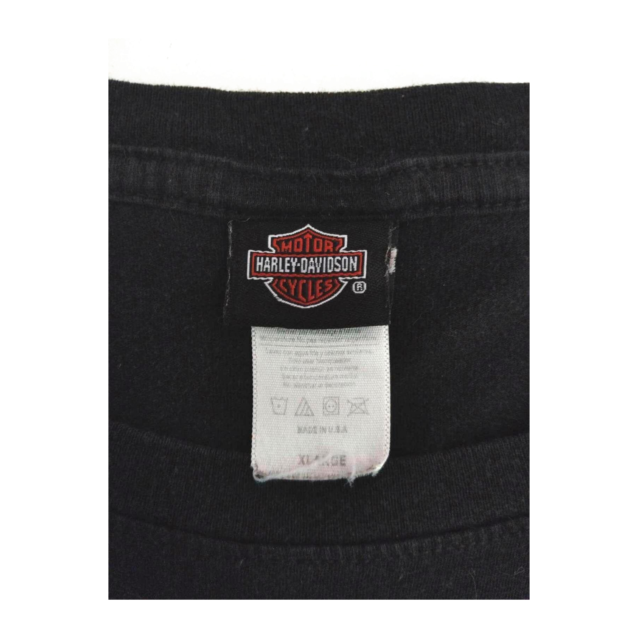 1706 Harley Davidson Women's Filigree Shenandoah Graphic Short Sleeve T Shirt Black XL