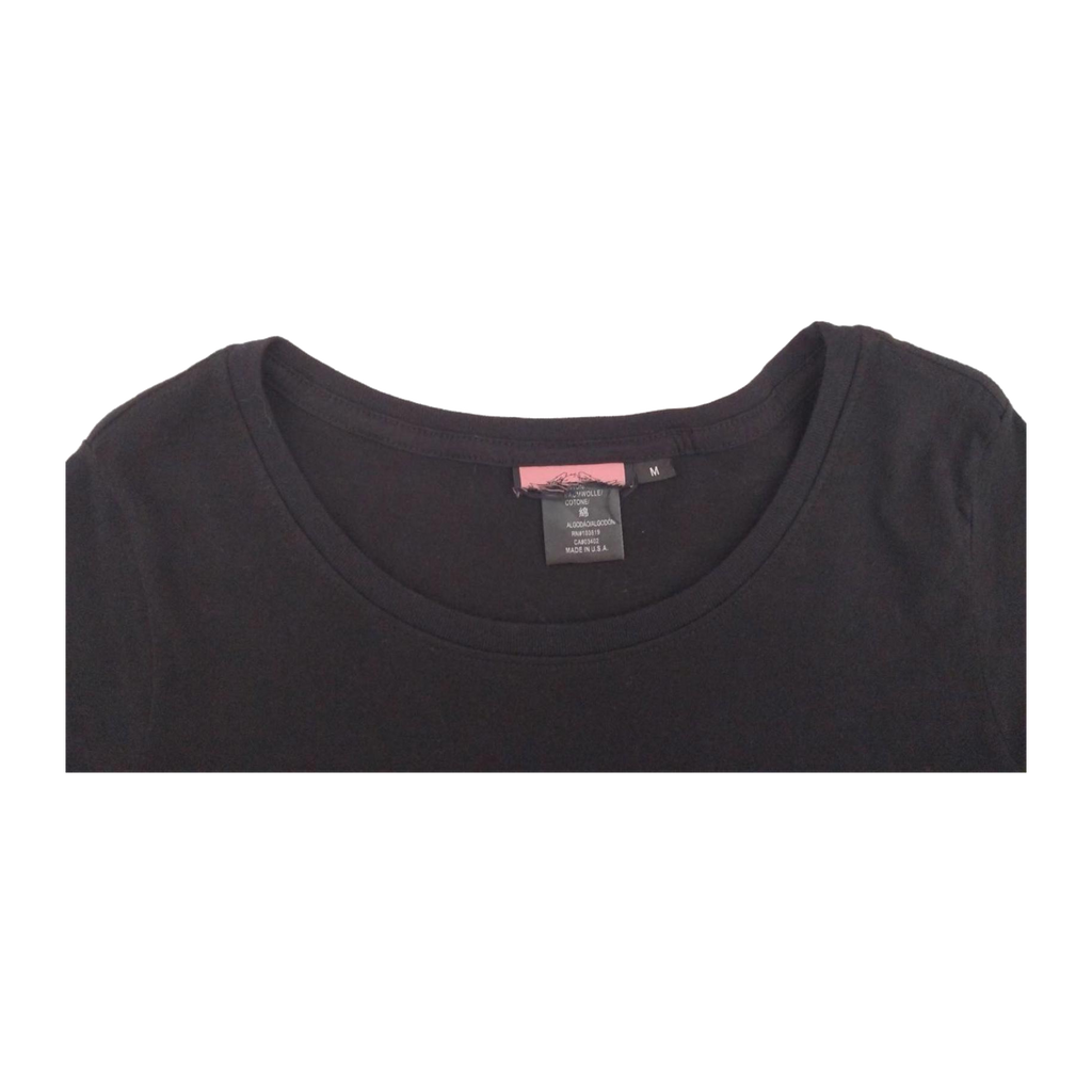 1708 Harley Davidson Women's Pink Ribbon Short Sleeve T Shirt Black M