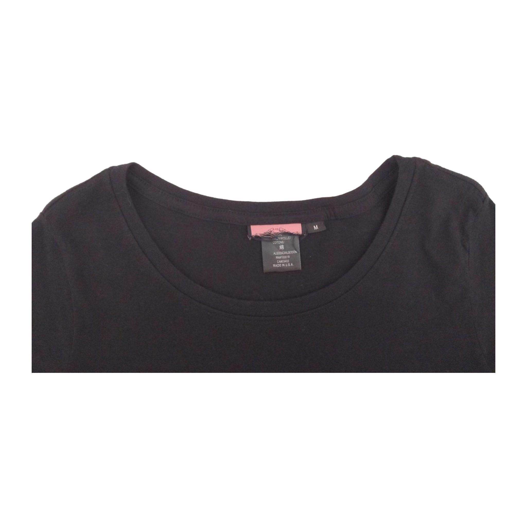 1708 Harley Davidson Women's Pink Ribbon Short Sleeve T Shirt Black M