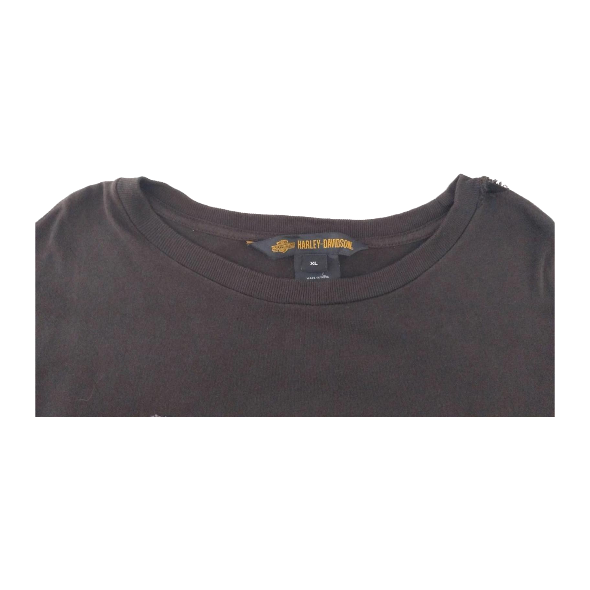 1710 Harley Davidson Men's Long Sleeve T Shirt Brown XL