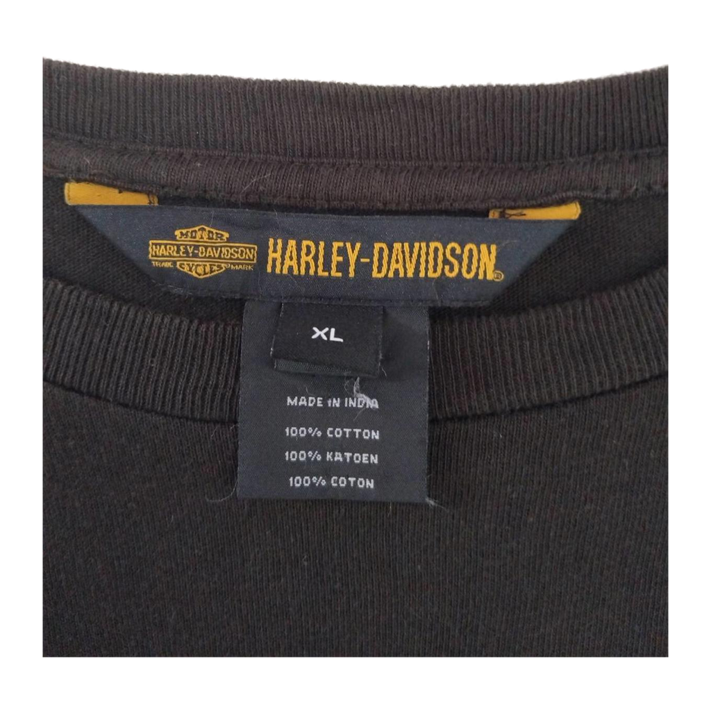 1710 Harley Davidson Men's Long Sleeve T Shirt Brown XL