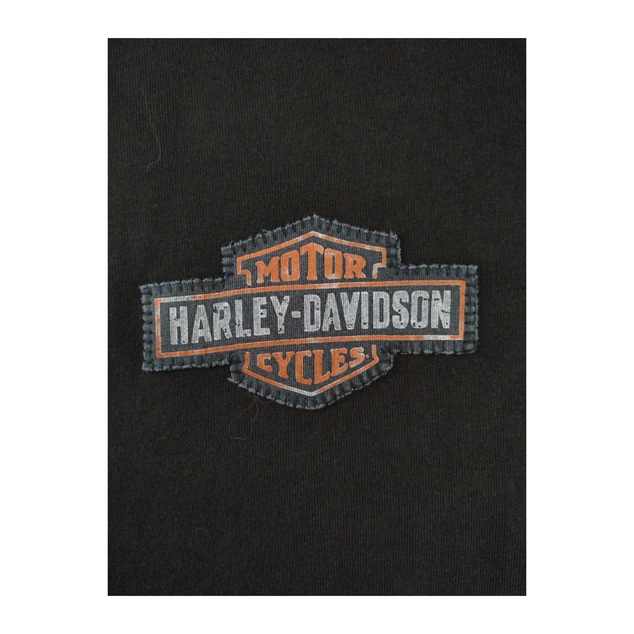 1710 Harley Davidson Men's Long Sleeve T Shirt Brown XL