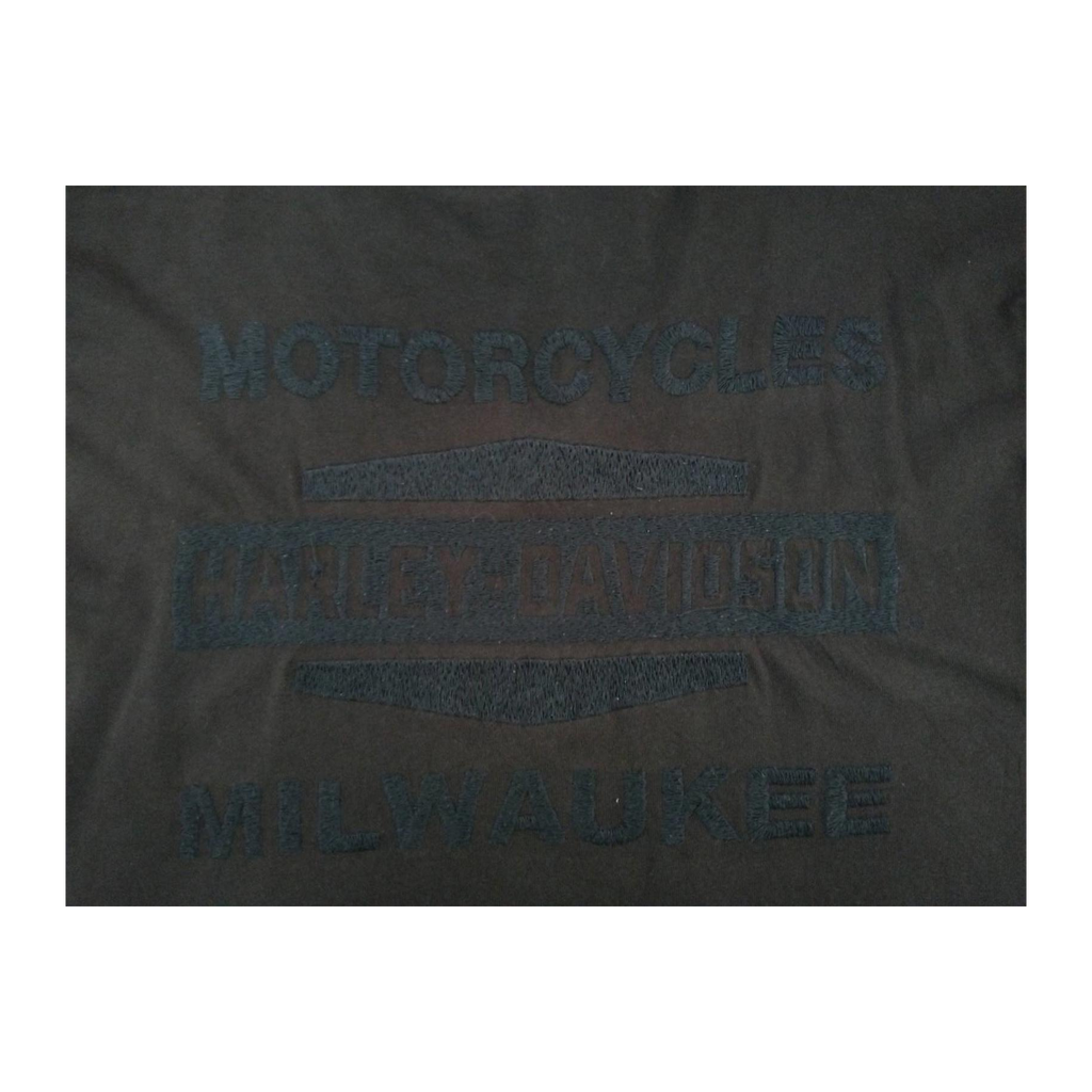 1710 Harley Davidson Men's Long Sleeve T Shirt Brown XL