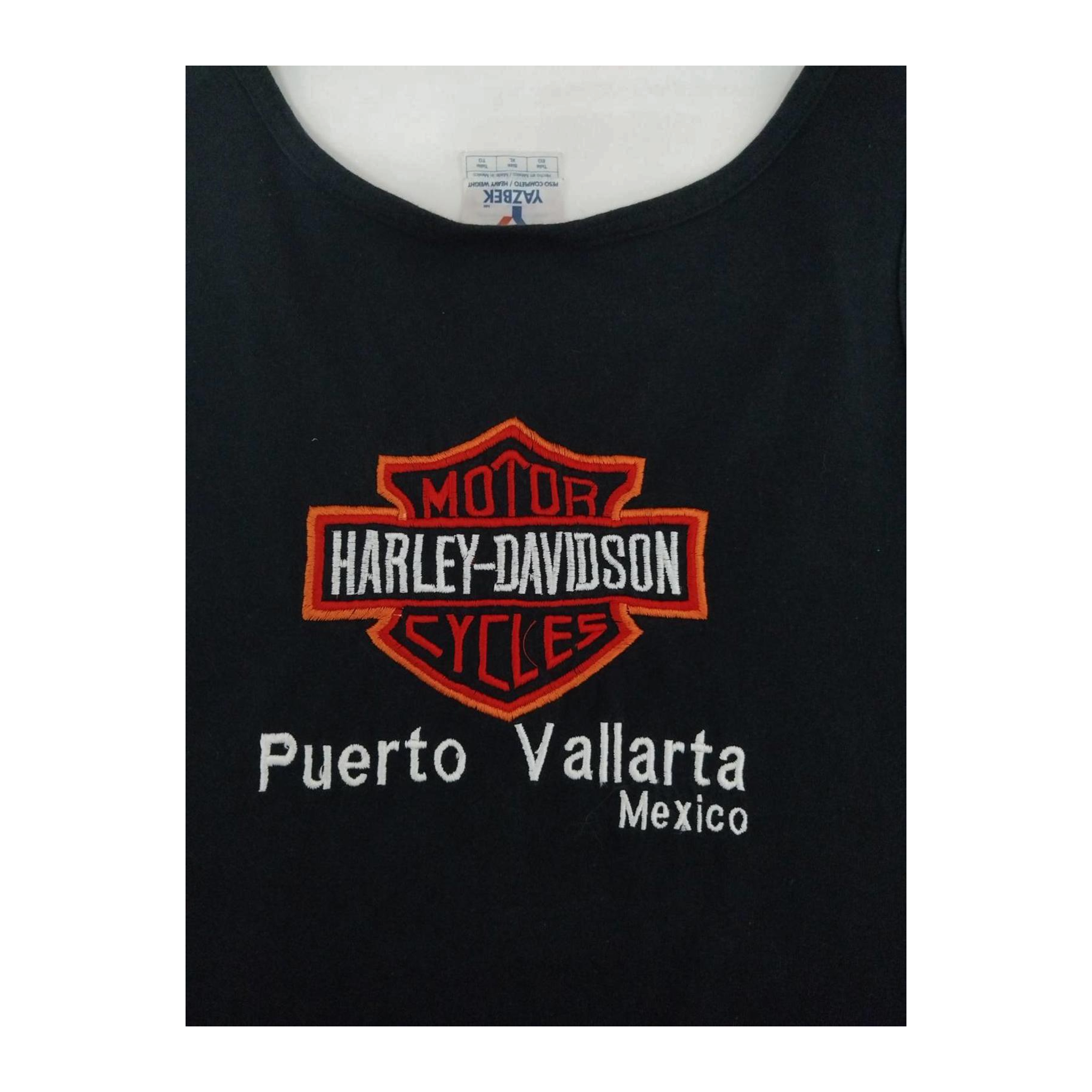1711 Harley Davidson Men's Embroidered Logo Puerto Vallarta Muscle Tank Black XL