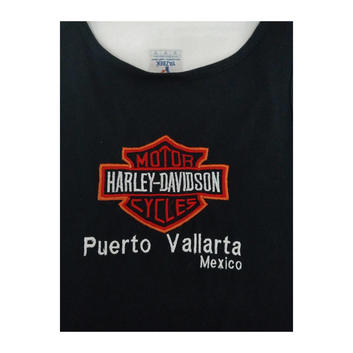 Harley Davidson Men's Embroidered Logo Puerto Vallarta Muscle Tank Black XL