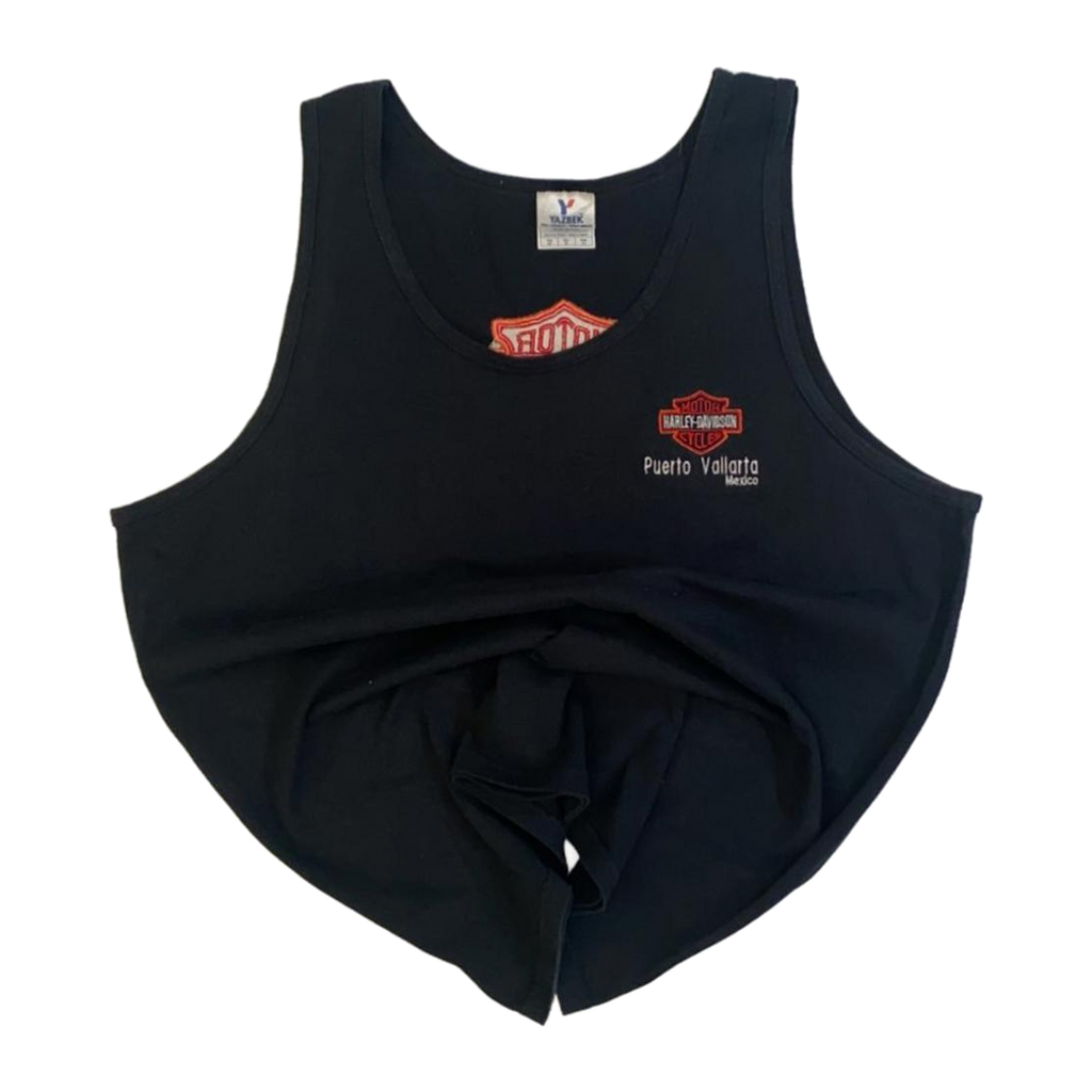 1711 Harley Davidson Men's Embroidered Logo Puerto Vallarta Muscle Tank Black XL