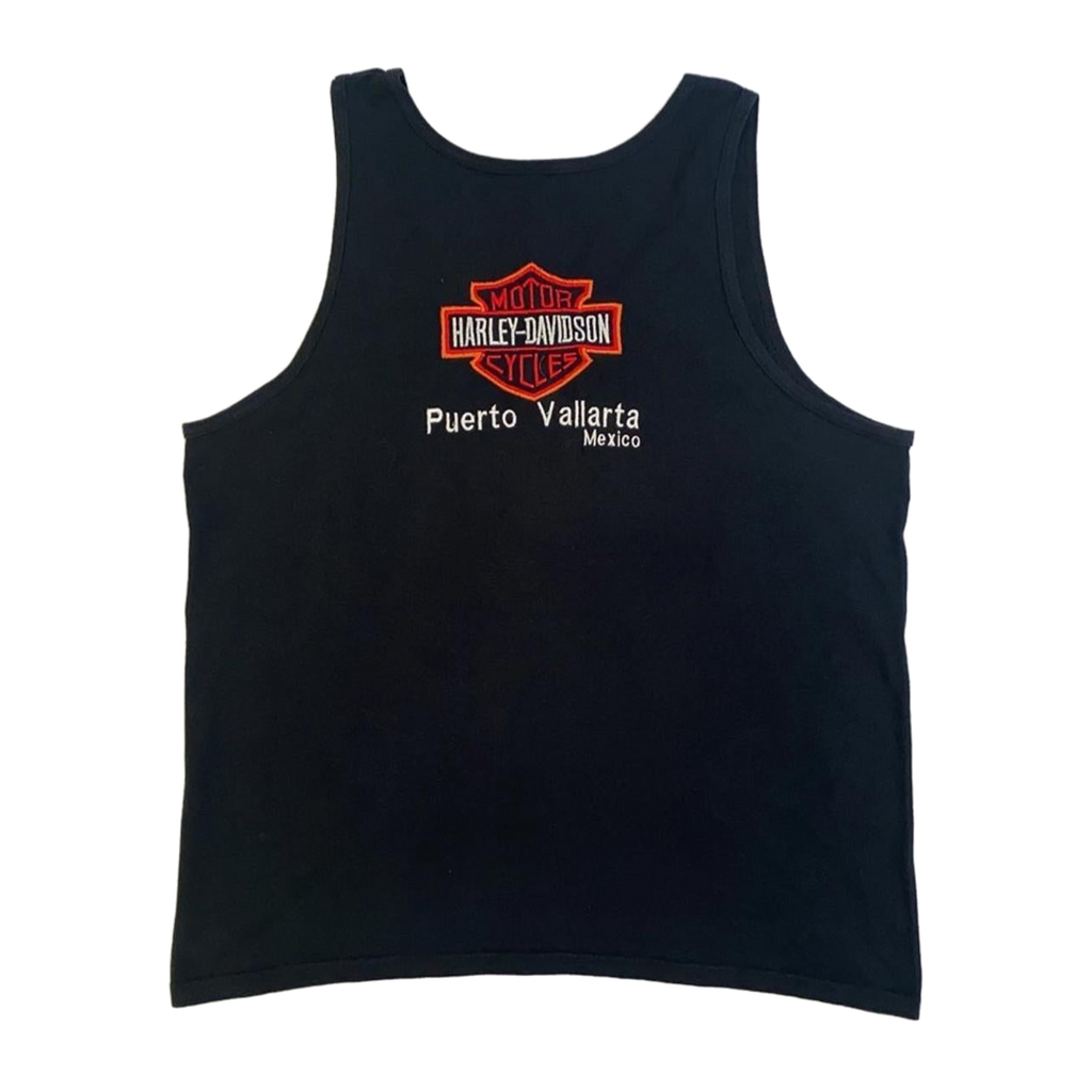 1711 Harley Davidson Men's Embroidered Logo Puerto Vallarta Muscle Tank Black XL