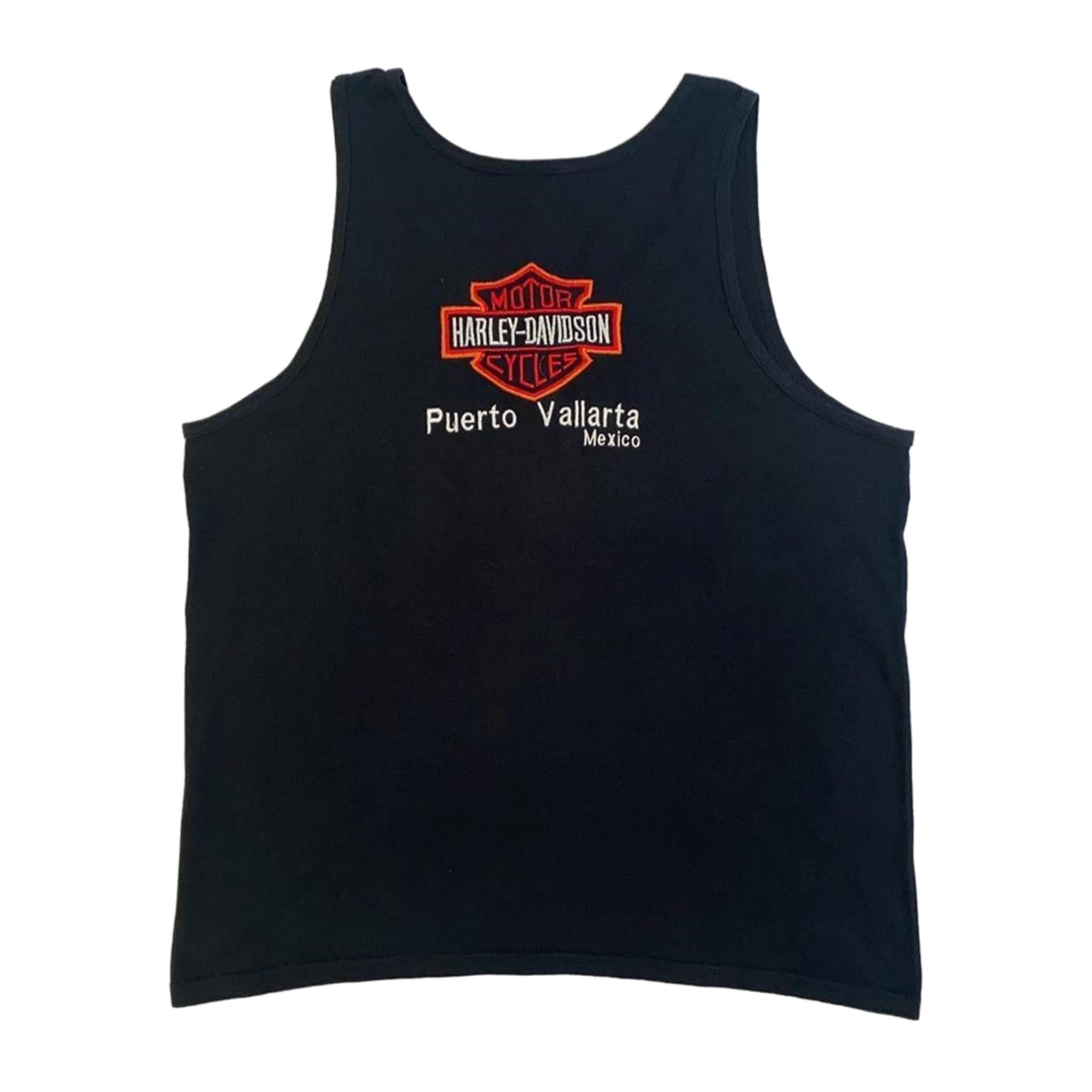 1711 Harley Davidson Men's Embroidered Logo Puerto Vallarta Muscle Tank Black XL