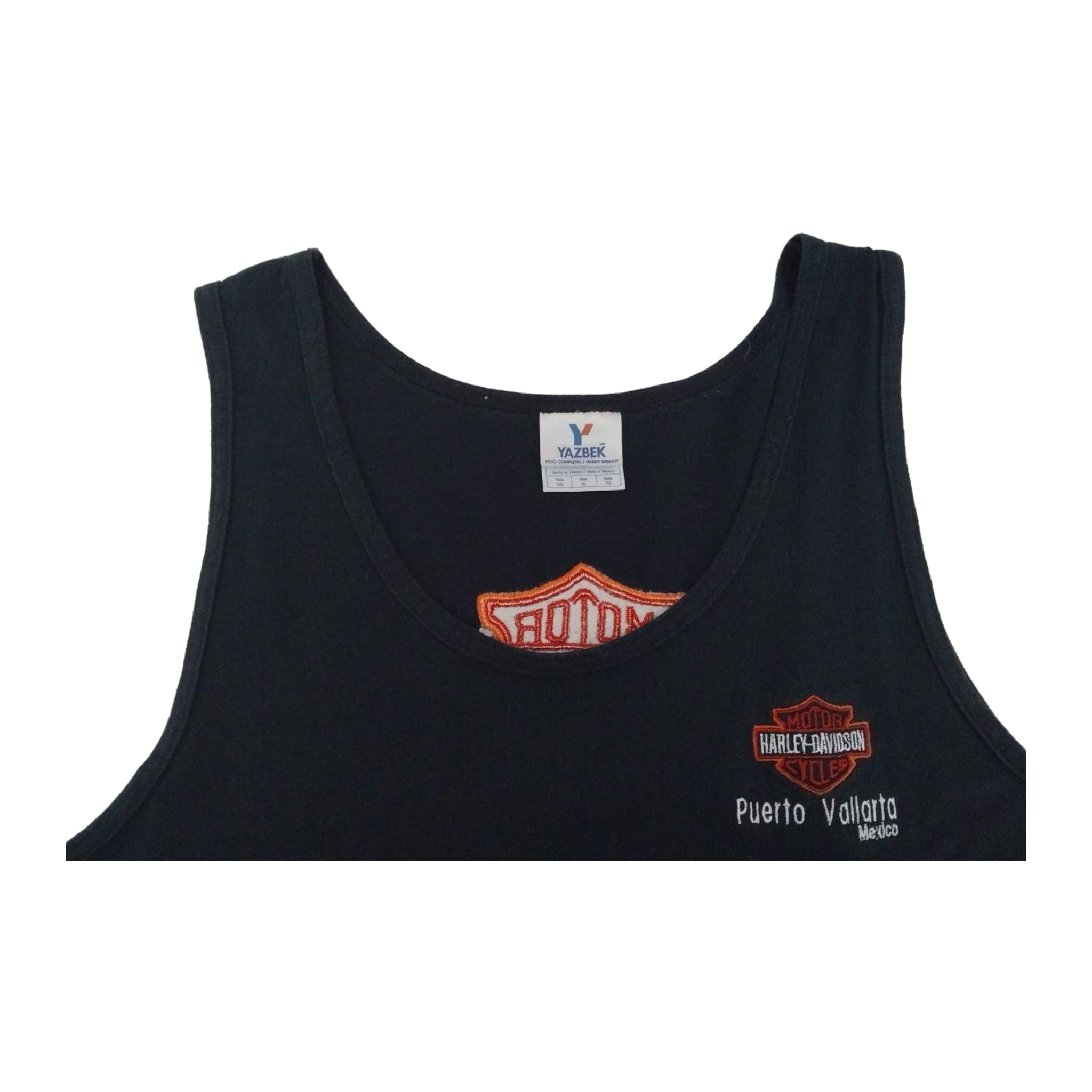 1711 Harley Davidson Men's Embroidered Logo Puerto Vallarta Muscle Tank Black XL