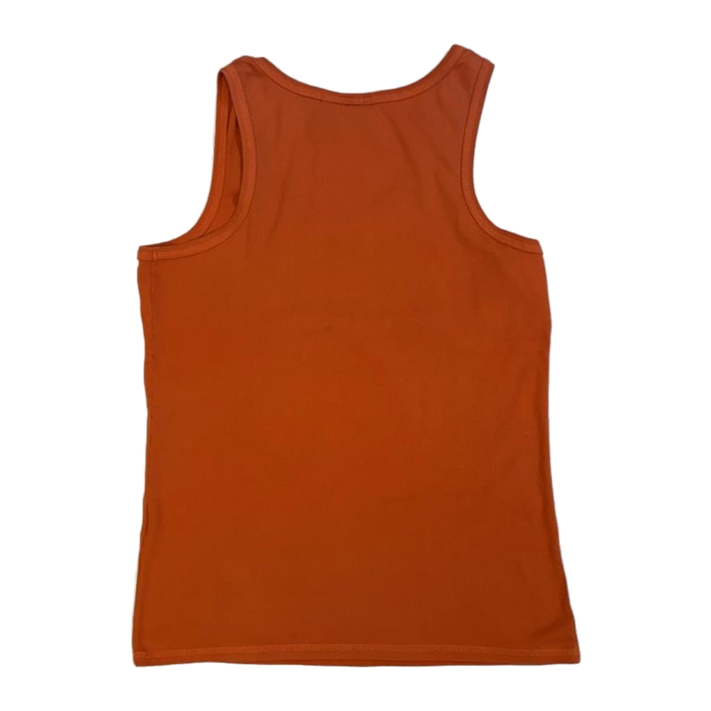 1712 Harley Davidson Women's Ribbed Logo Graphic Tank Top Orange XL