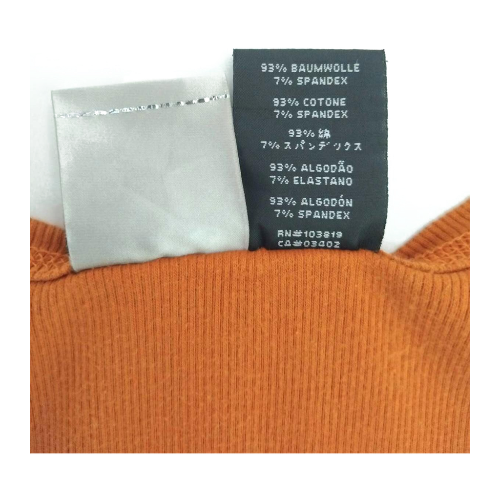 1712 Harley Davidson Women's Ribbed Logo Graphic Tank Top Orange XL