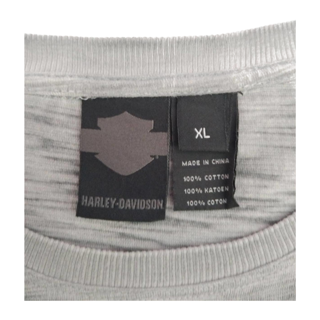 1714 Harley Davidson Men's Black Label Short Sleeve T Shirt Grey XL