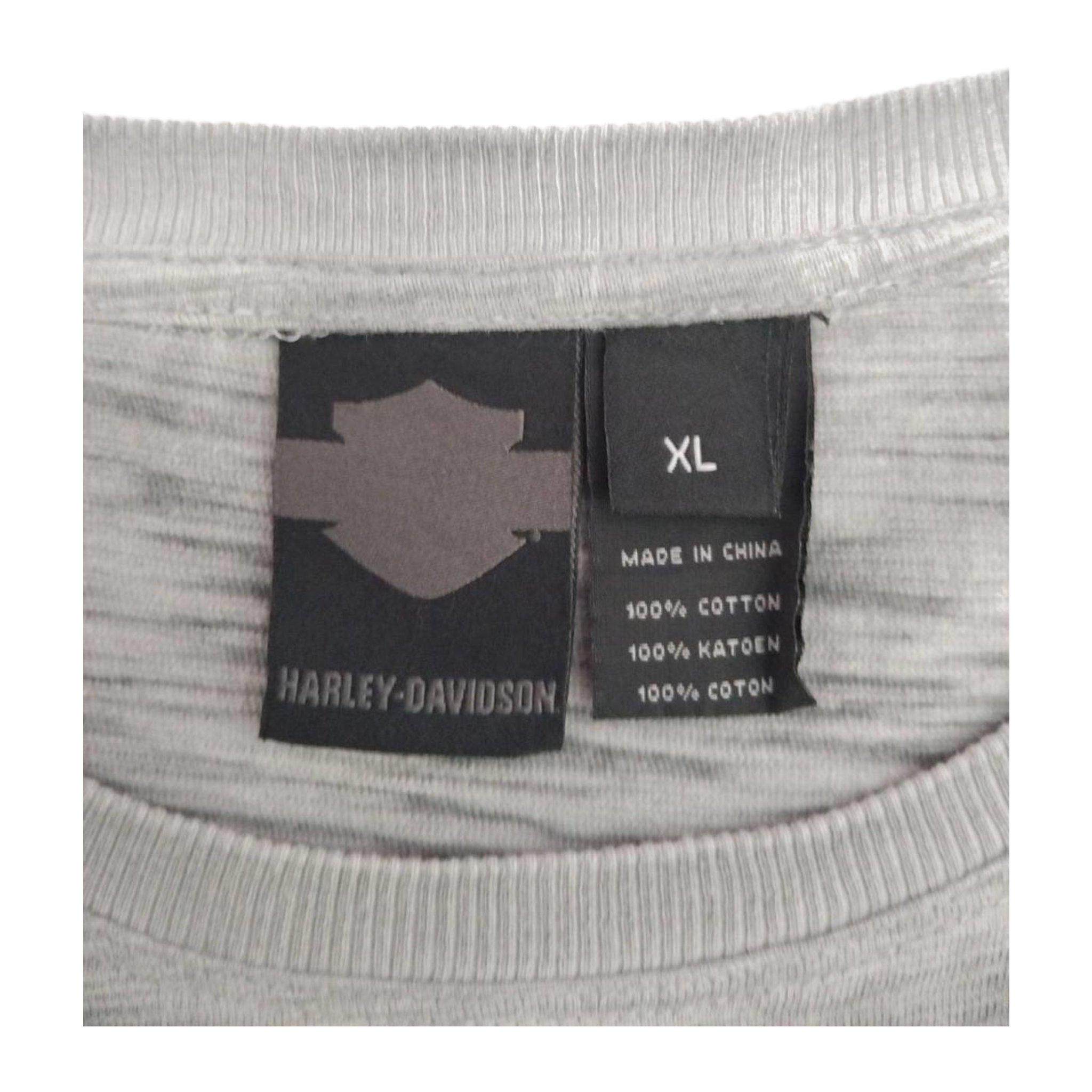 1714 Harley Davidson Men's Black Label Short Sleeve T Shirt Grey XL