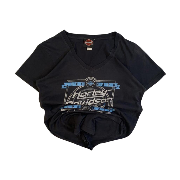 Harley Davidson Women's Las Vegas Cafe Short Sleeve T Shirt Black M