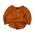 1717 Harley Davidson Women's Deep V Neck Blouse Orange XL