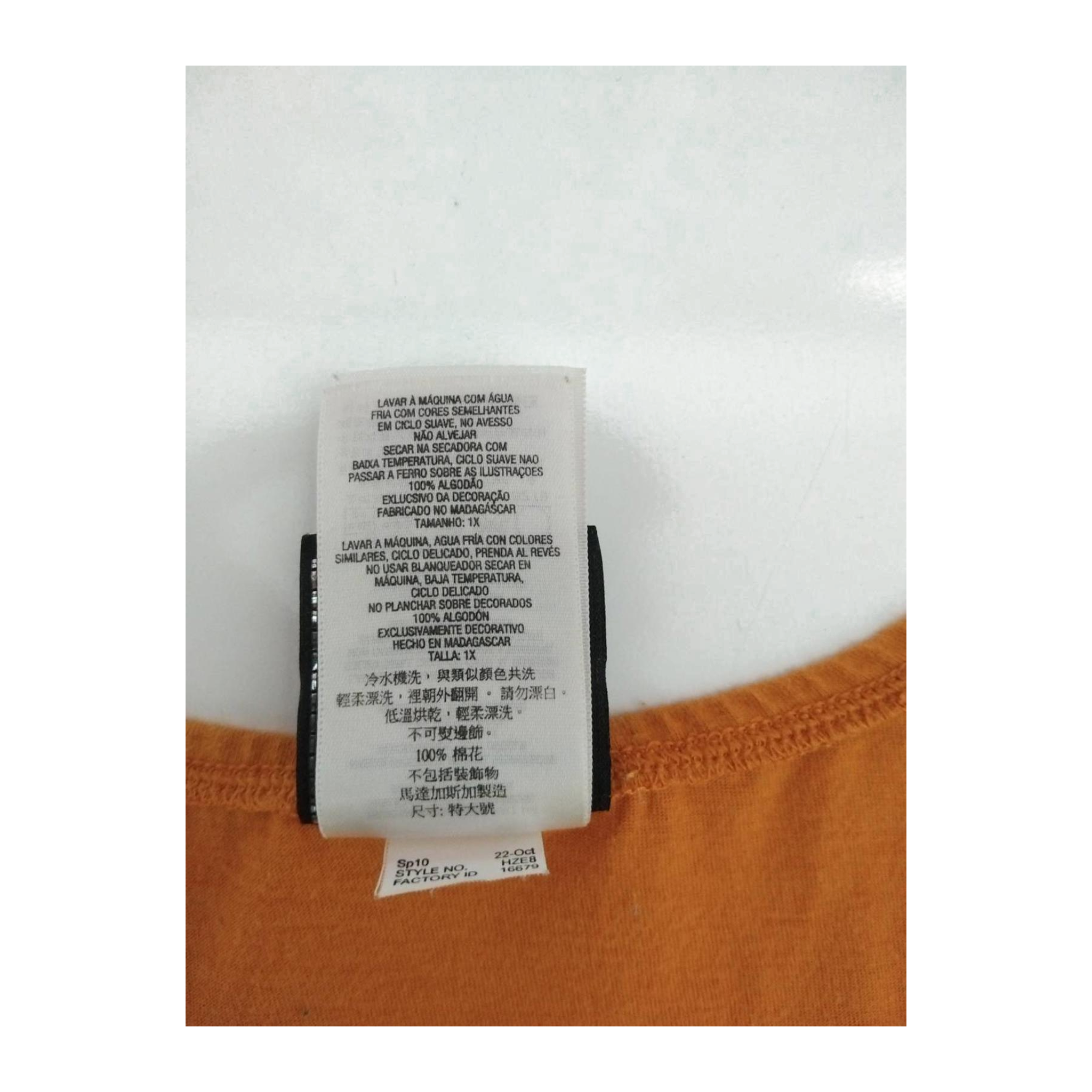 1717 Harley Davidson Women's Deep V Neck Blouse Orange XL