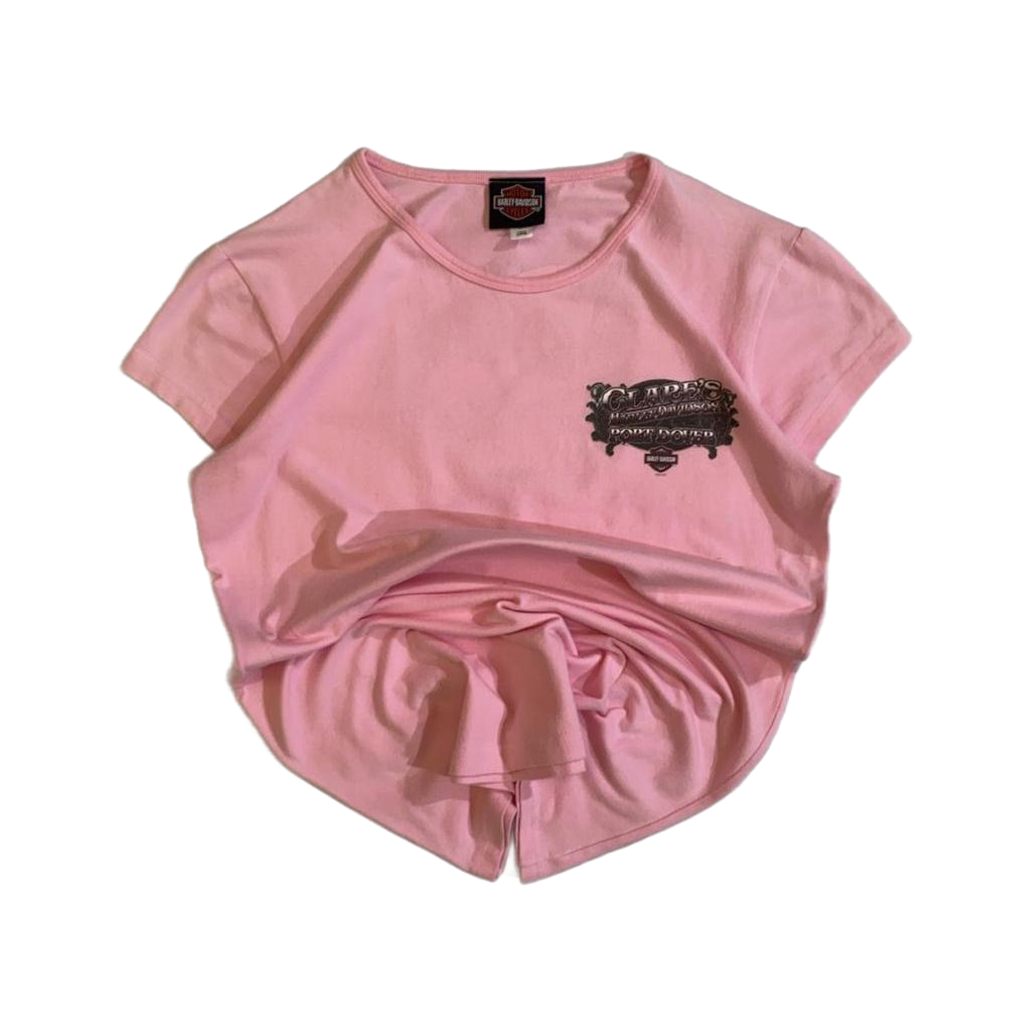 1720 Harley Davidson Women's Clare's Port Dover Short Sleeve T Shirt Pink L