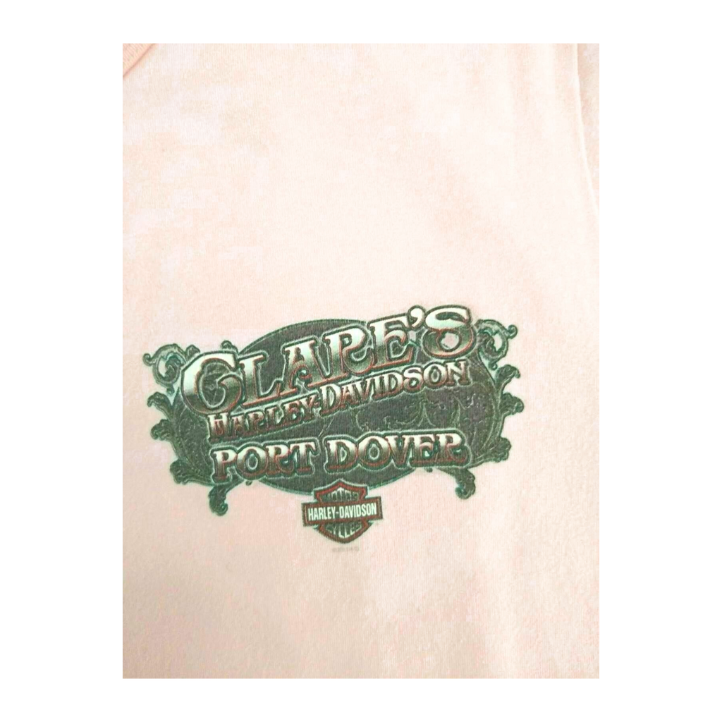 1720 Harley Davidson Women's Clare's Port Dover Short Sleeve T Shirt Pink L