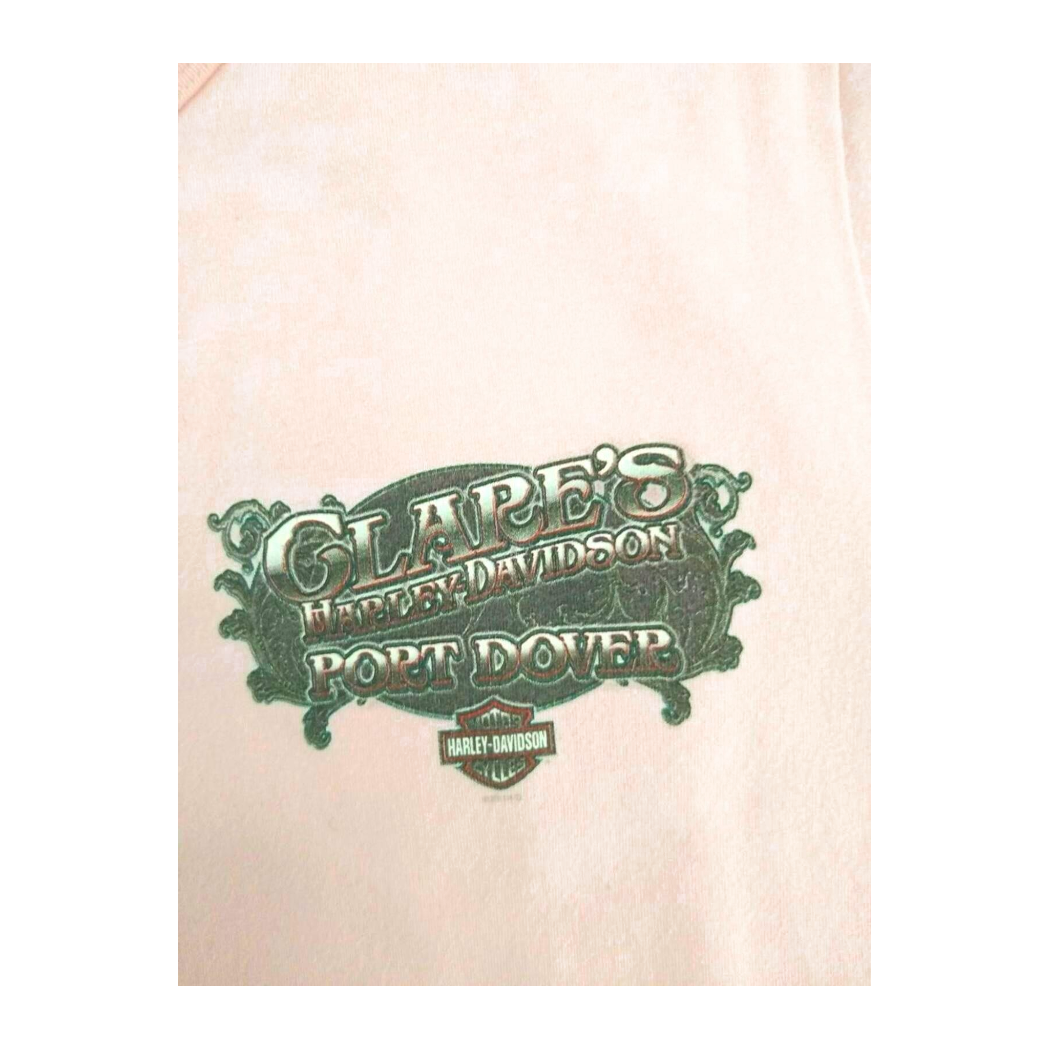 1720 Harley Davidson Women's Clare's Port Dover Short Sleeve T Shirt Pink L