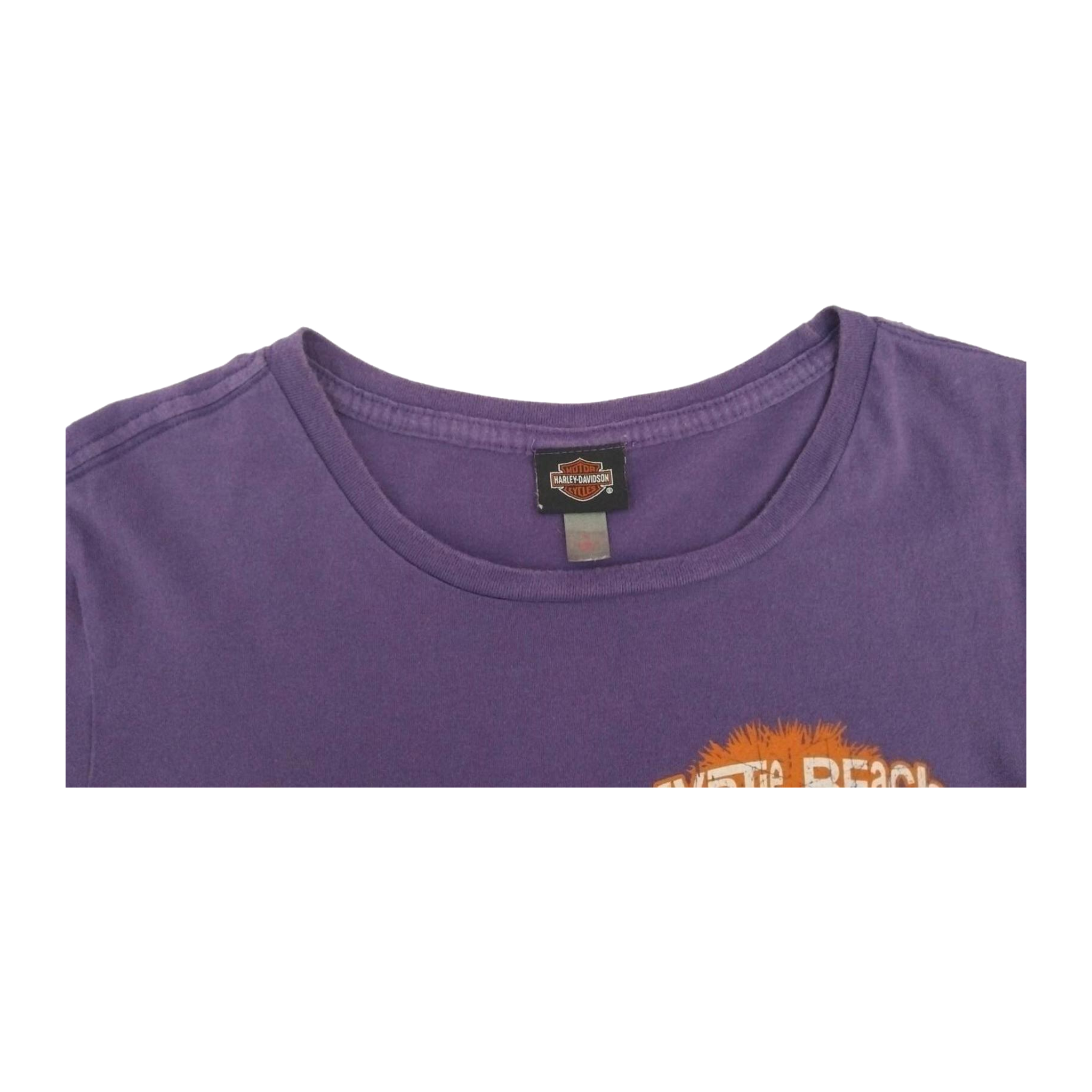 1723 Harley Davidson Women's Myrtle Beach Short Sleeve T Shirt Purple L