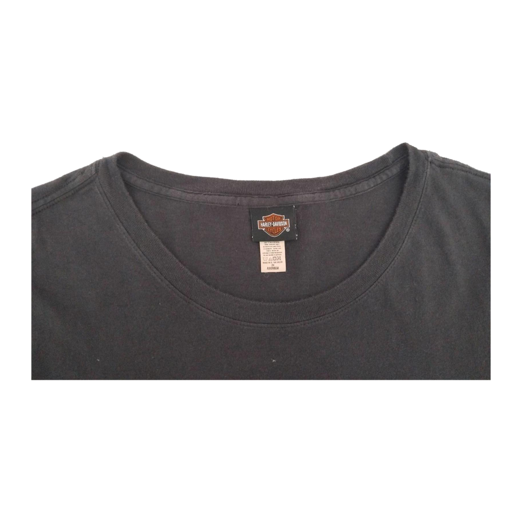 1726 Harley Davidson Women's Clover Skull Short Sleeve T Shirt Black XXL