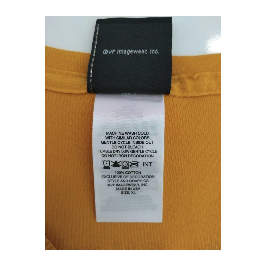1727 Harley Davidson Women's Short Sleeve V Neck T Shirt Yellow XL