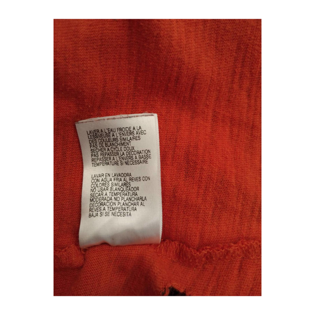1728 Harley Davidson Men's Long Sleeve T Shirt Orange XL