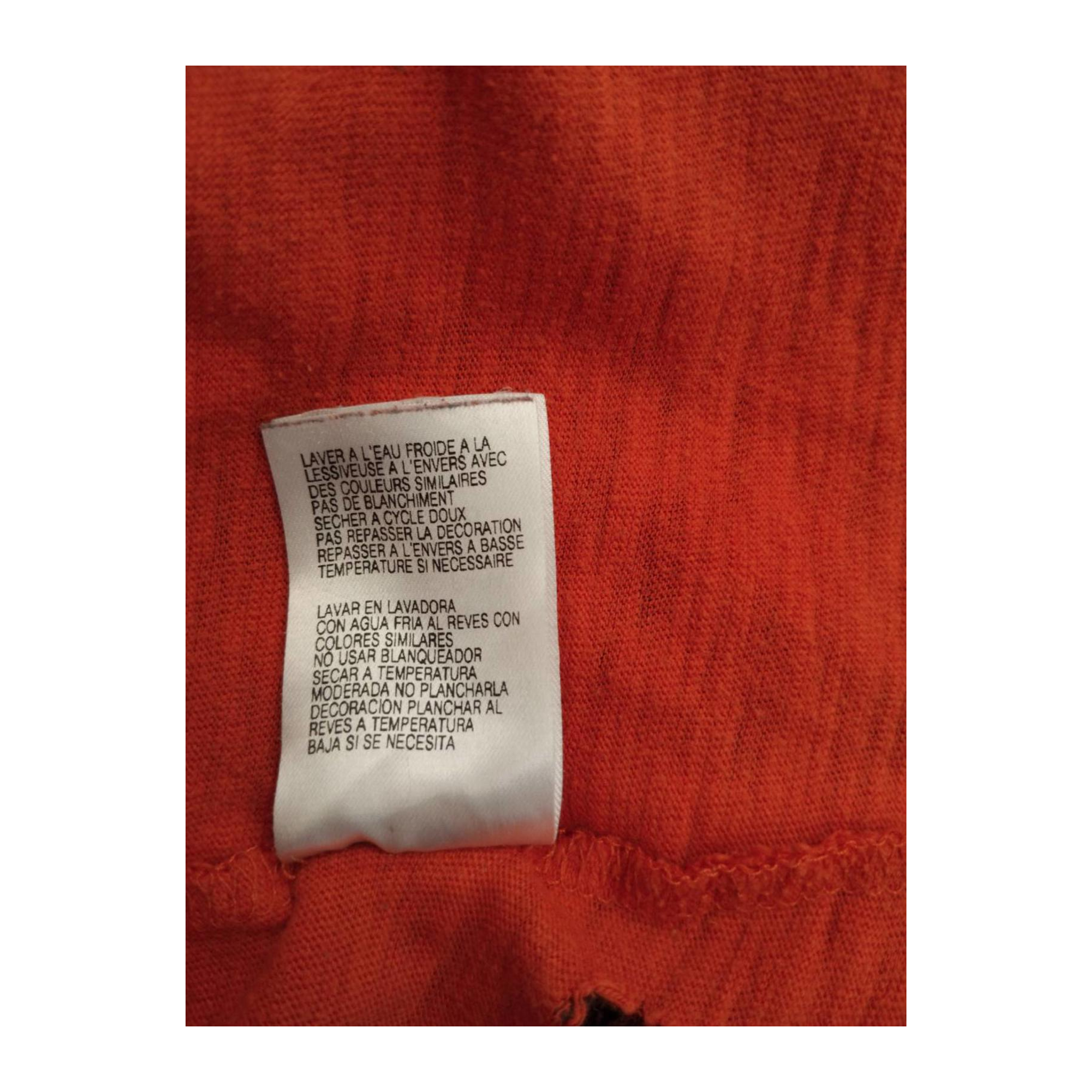 1728 Harley Davidson Men's Long Sleeve T Shirt Orange XL