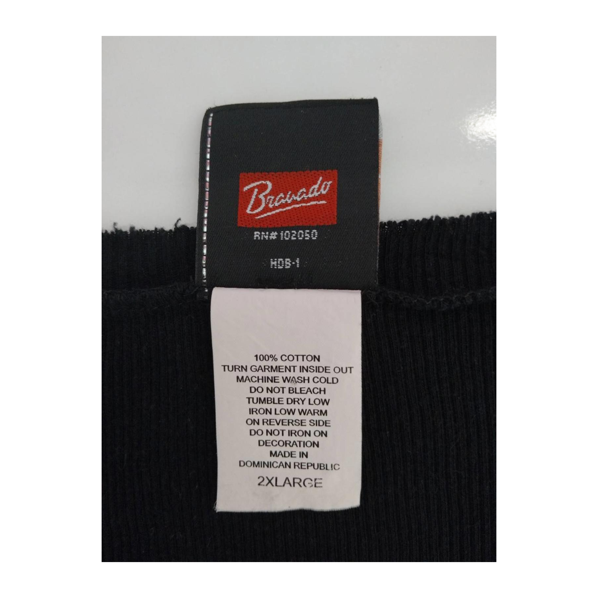 1729 Harley Davidson Women's Waffle Knit Long Sleeve Shirt Black XXL