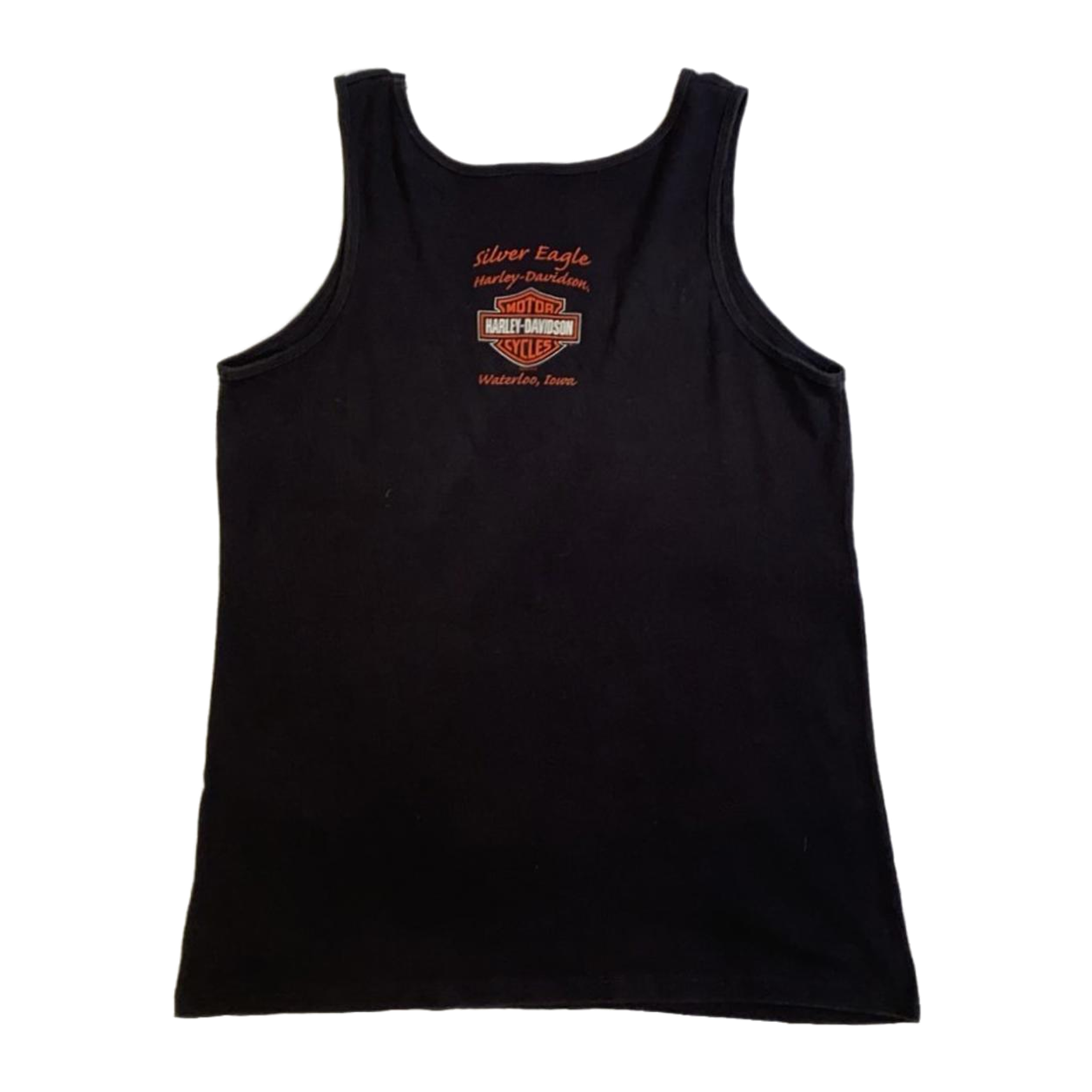 1730 Harley Davidson Women's Bedazzled Logo Tank Top Black L