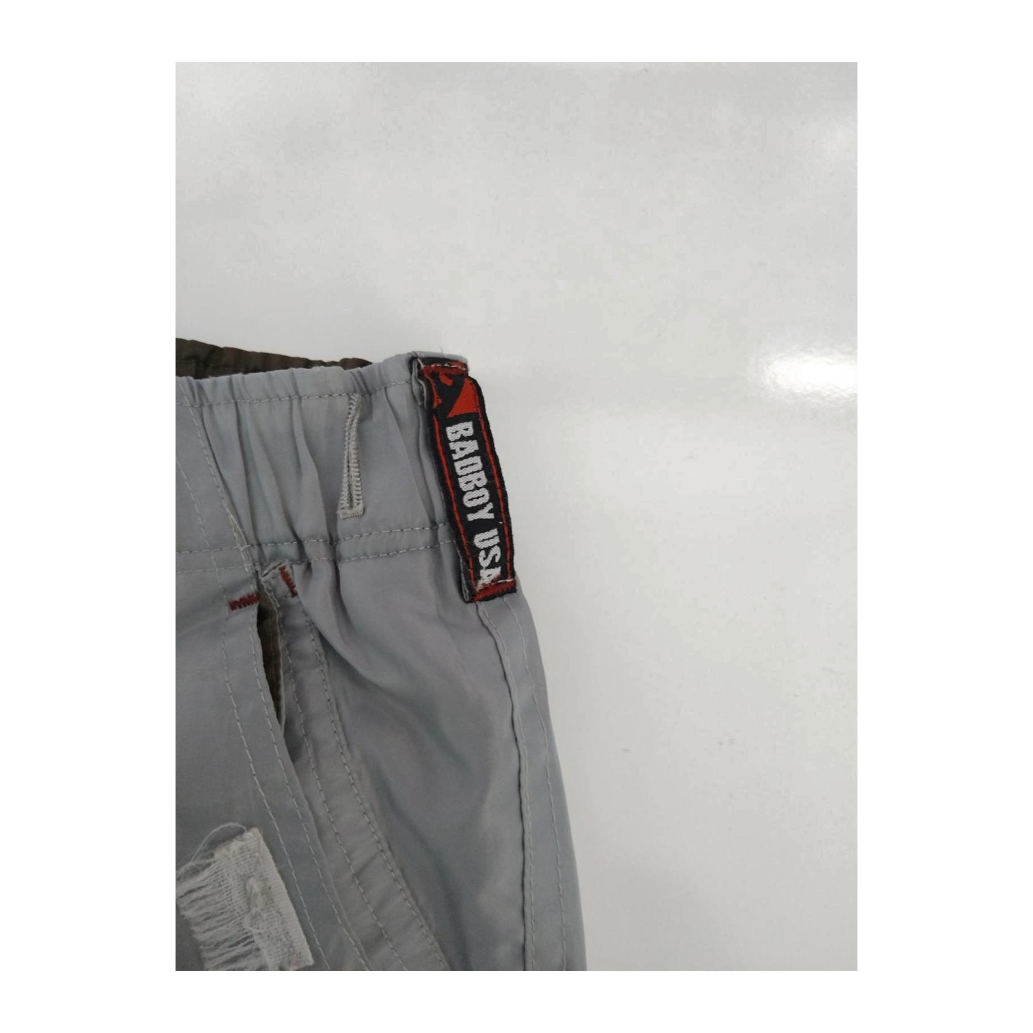 1831 Badboy Y2K Hip Hop Cargo Trouser Grey L
