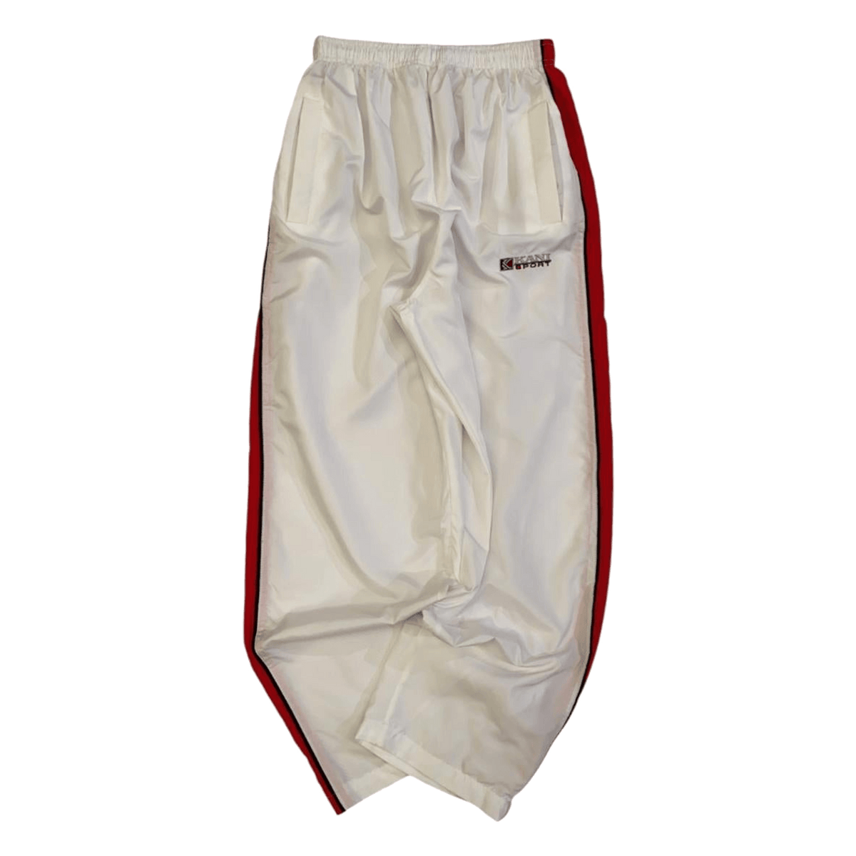 Karl Kani 90s Hip Hop Track Trouser White M