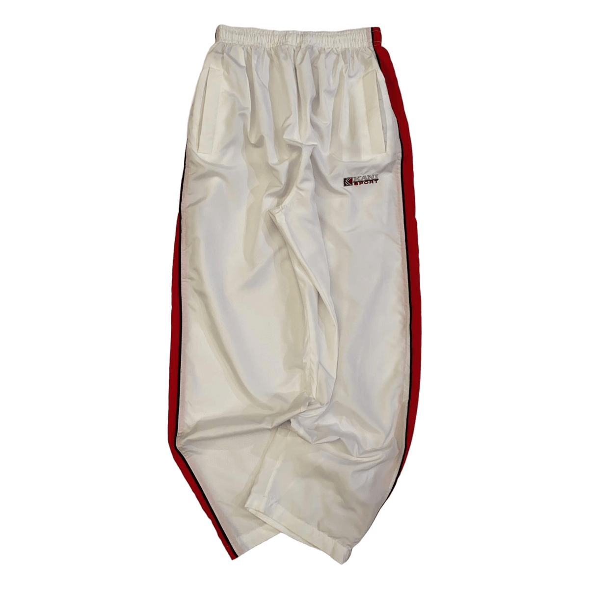 Karl Kani 90s Hip Hop Track Trouser White M
