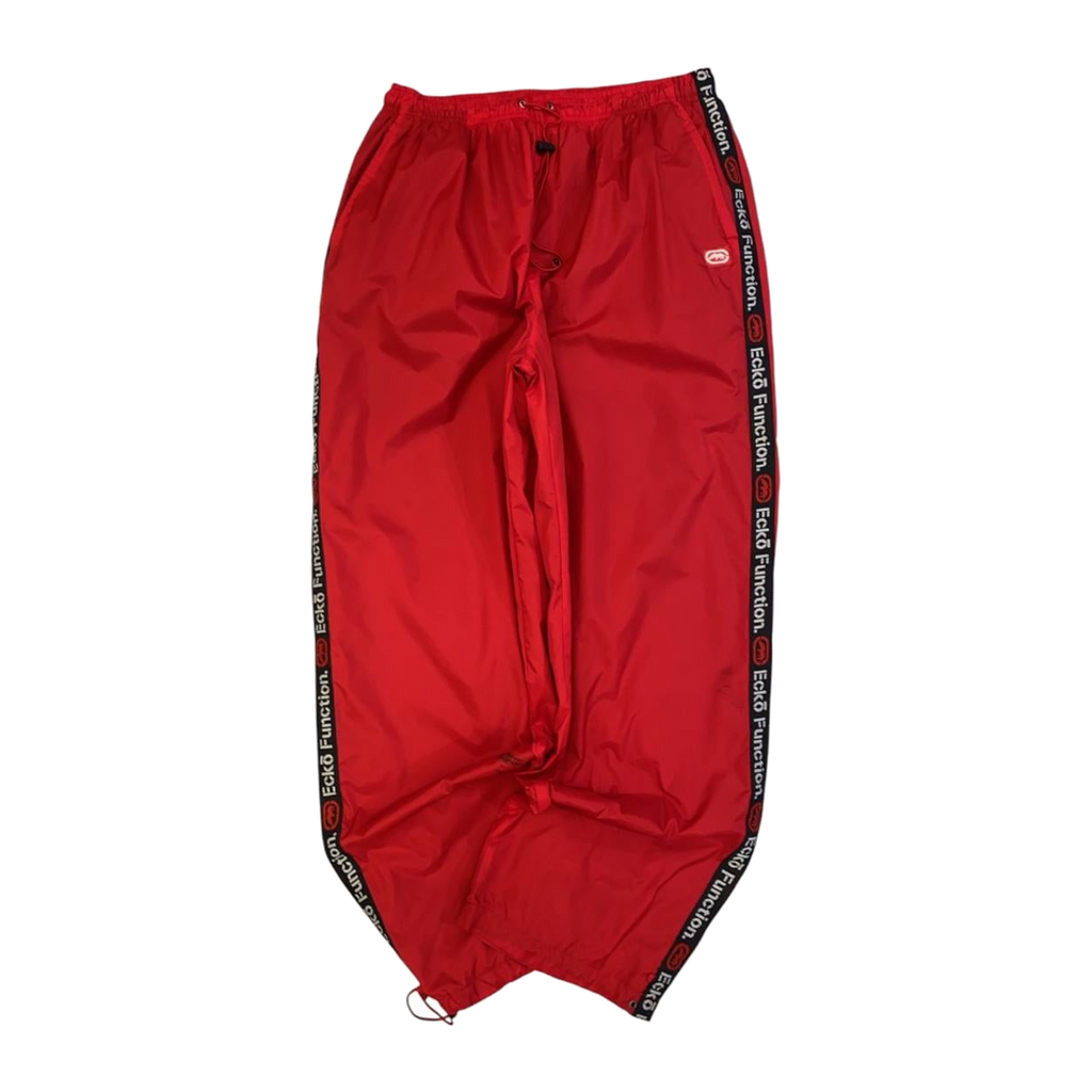 1844 Ecko Function Y2K Hip Hop Track Pant Red XL