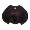 1731 Harley Davidson Women's Filigree Logo Long Sleeve V Neck T Shirt Black 2XL