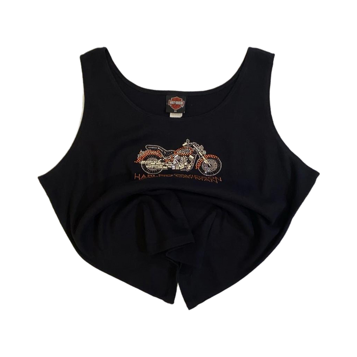 Harley Davidson Women's Studded Tank Top Black 2XL