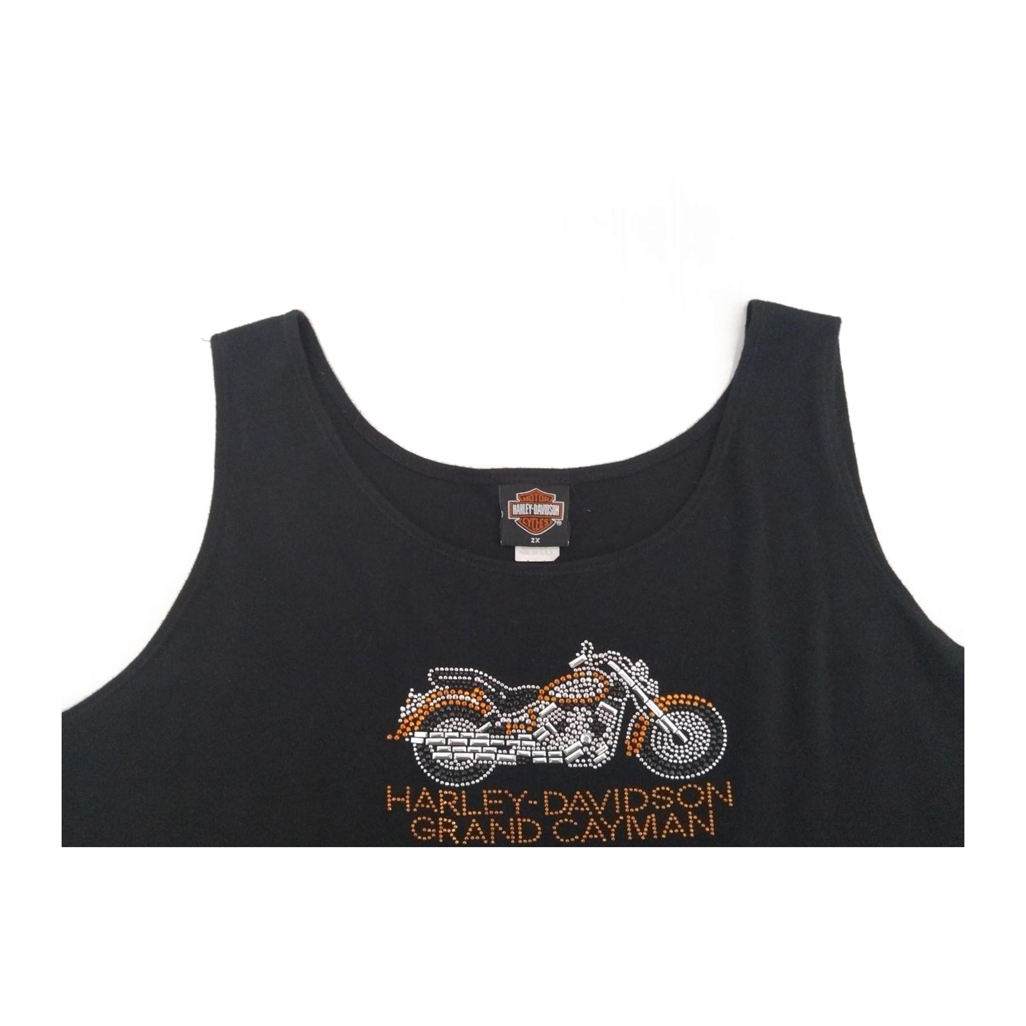 1735 Harley Davidson Women's Studded Tank Top Black 2XL