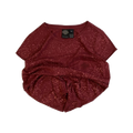1737 Harley Davidson Women's Bleach Accent Pocket Short Sleeve T Shirt Maroon M