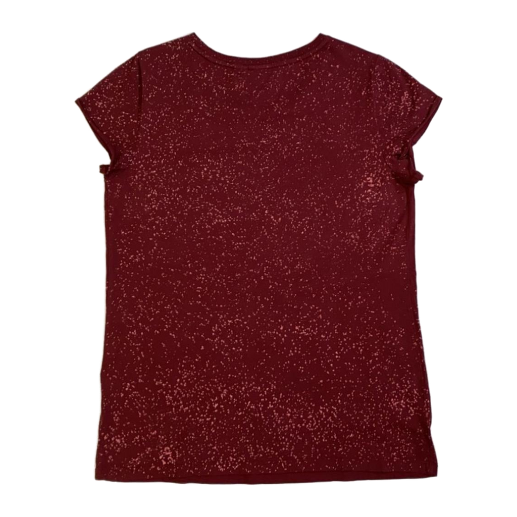 1737 Harley Davidson Women's Bleach Accent Pocket Short Sleeve T Shirt Maroon M