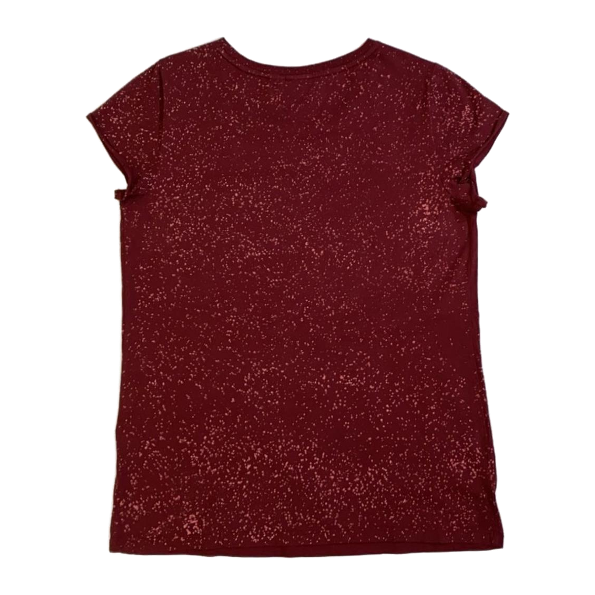 1737 Harley Davidson Women's Bleach Accent Pocket Short Sleeve T Shirt Maroon M
