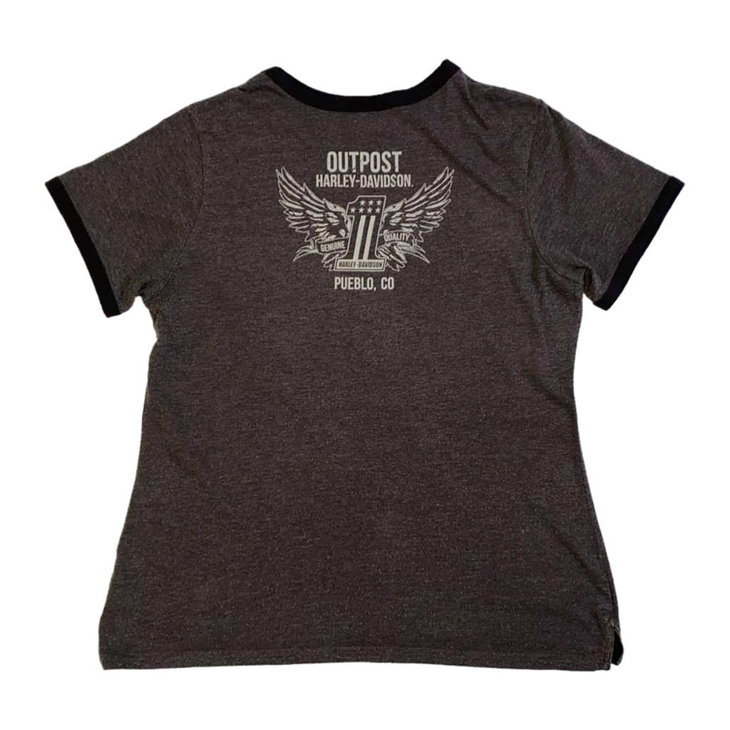 1740 Harley Davidson Men's Outpost Short Sleeve T Shirt Grey XL